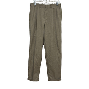 Farah Men’s 32x32 Tan Dress Pants Flat Front Business Casual